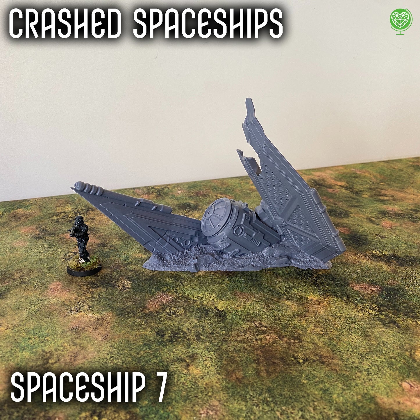 Legion Terrain - Crashed Spaceships for Sci-Fi Tabletop Games - Durable, Detailed & Compatible with Many Sci-Fi Games