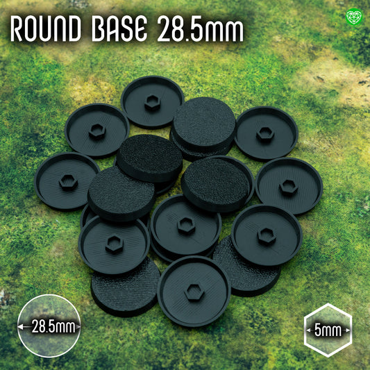 28.5 mm Round Bases