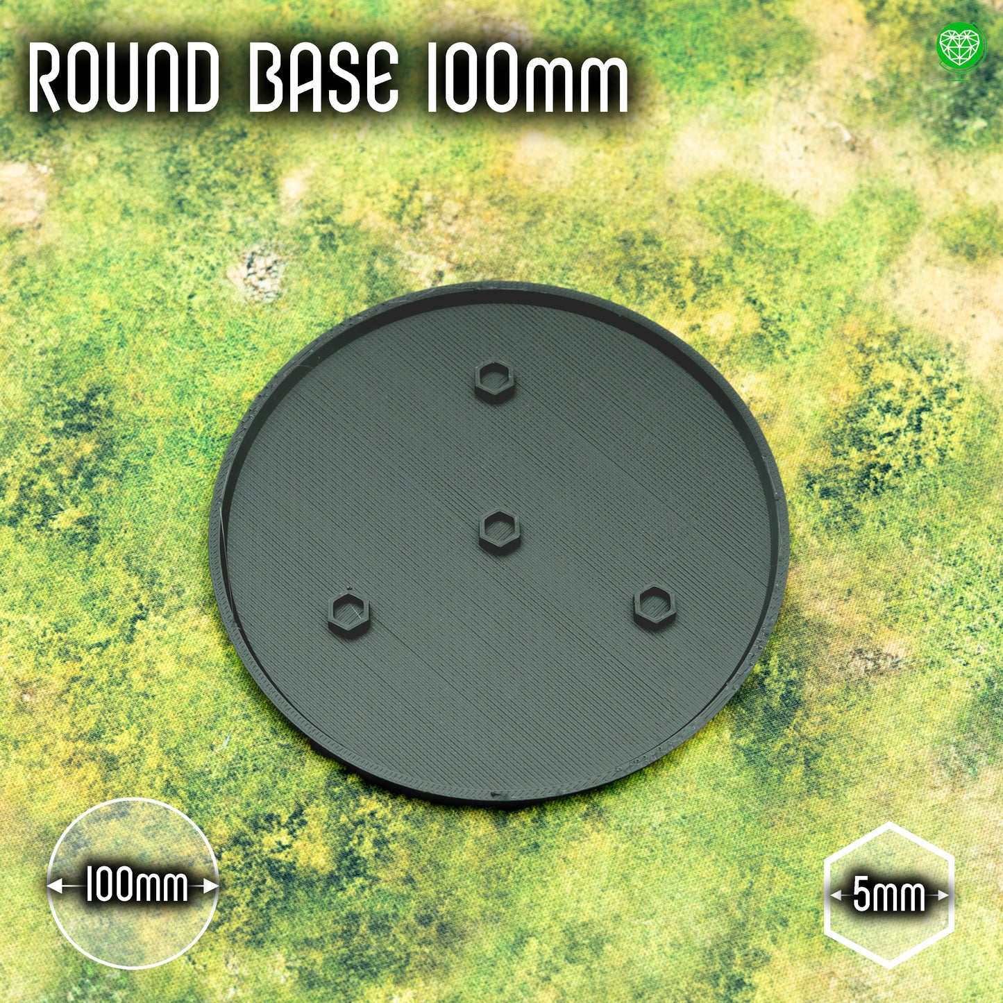 Round Base 100mm - Magnet Ready