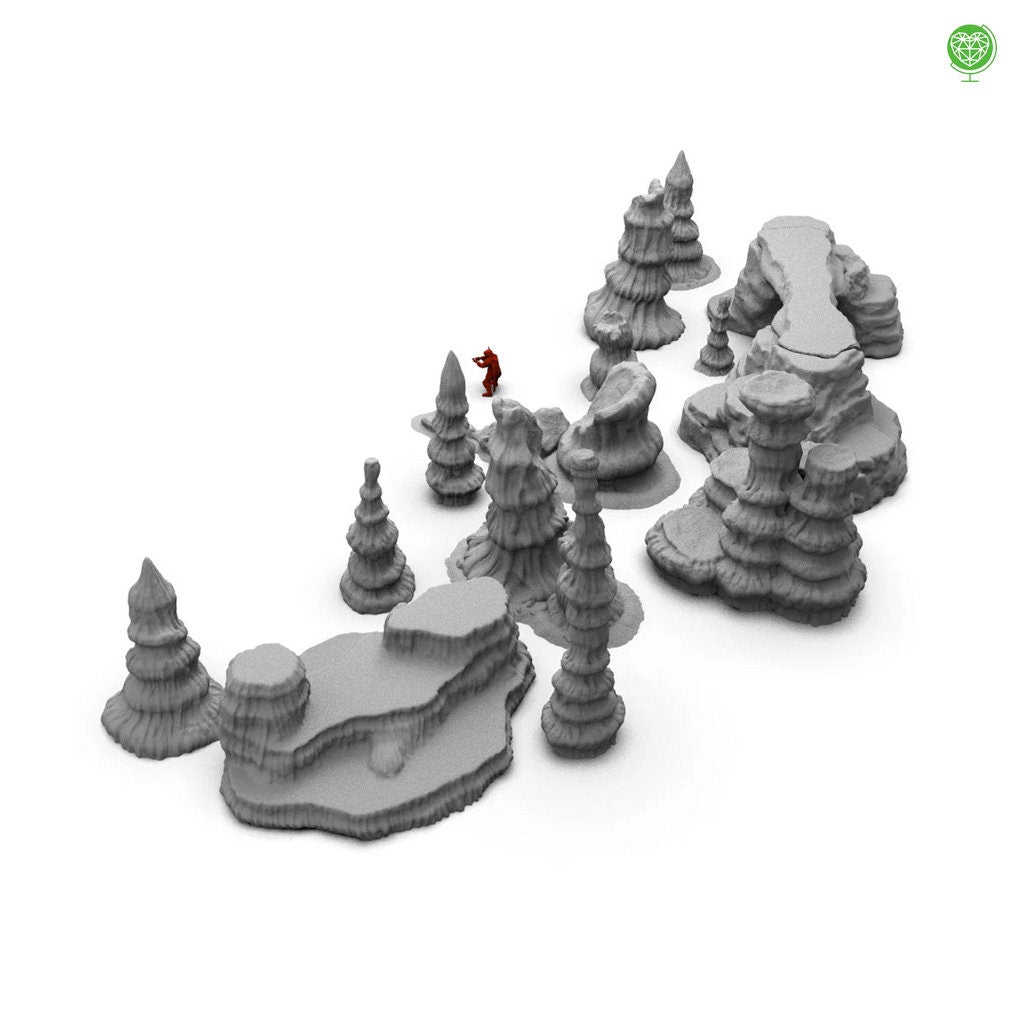 Genosian desert rocks