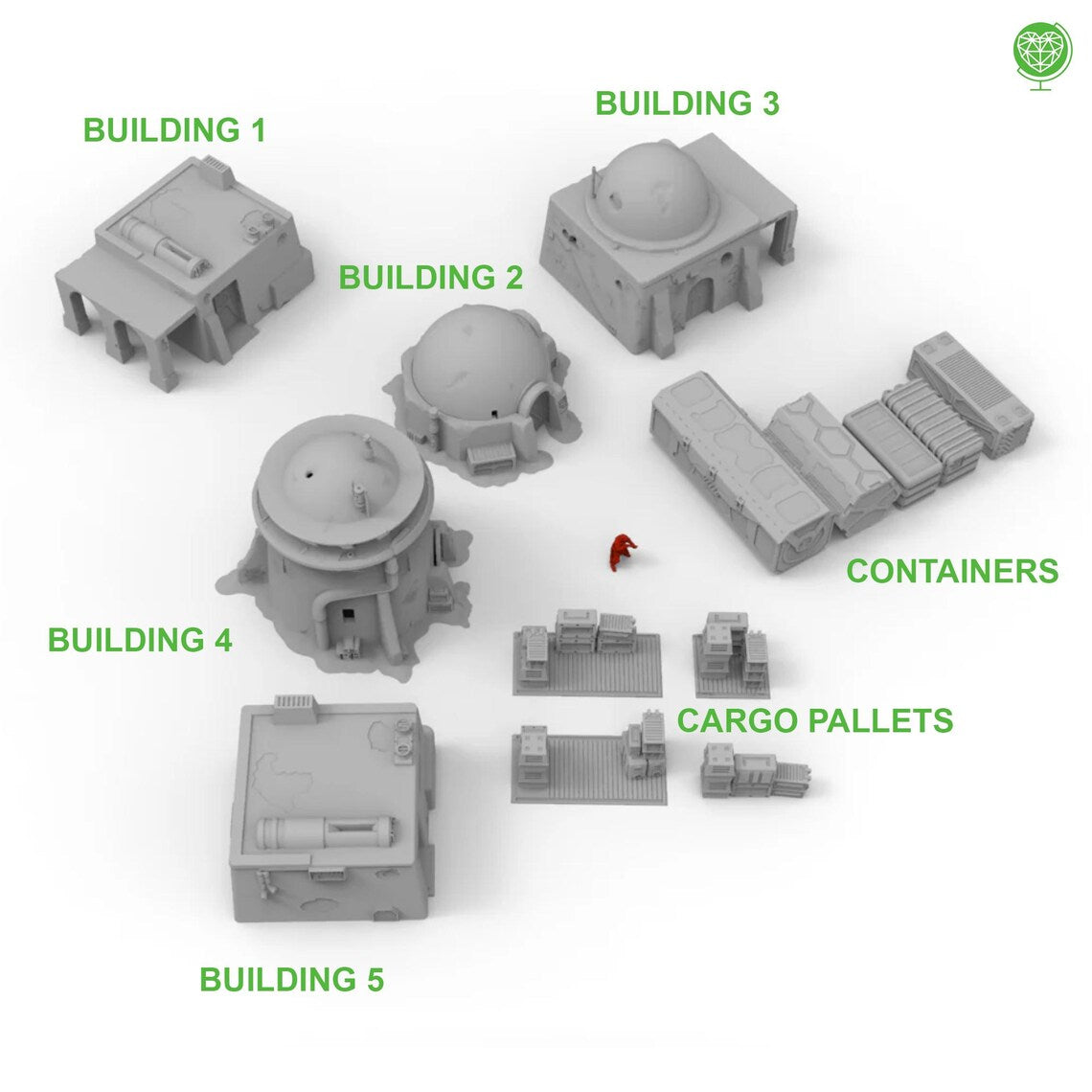 Legion Terrain - Desert Standard Bundle for Sci-Fi Tabletop Games