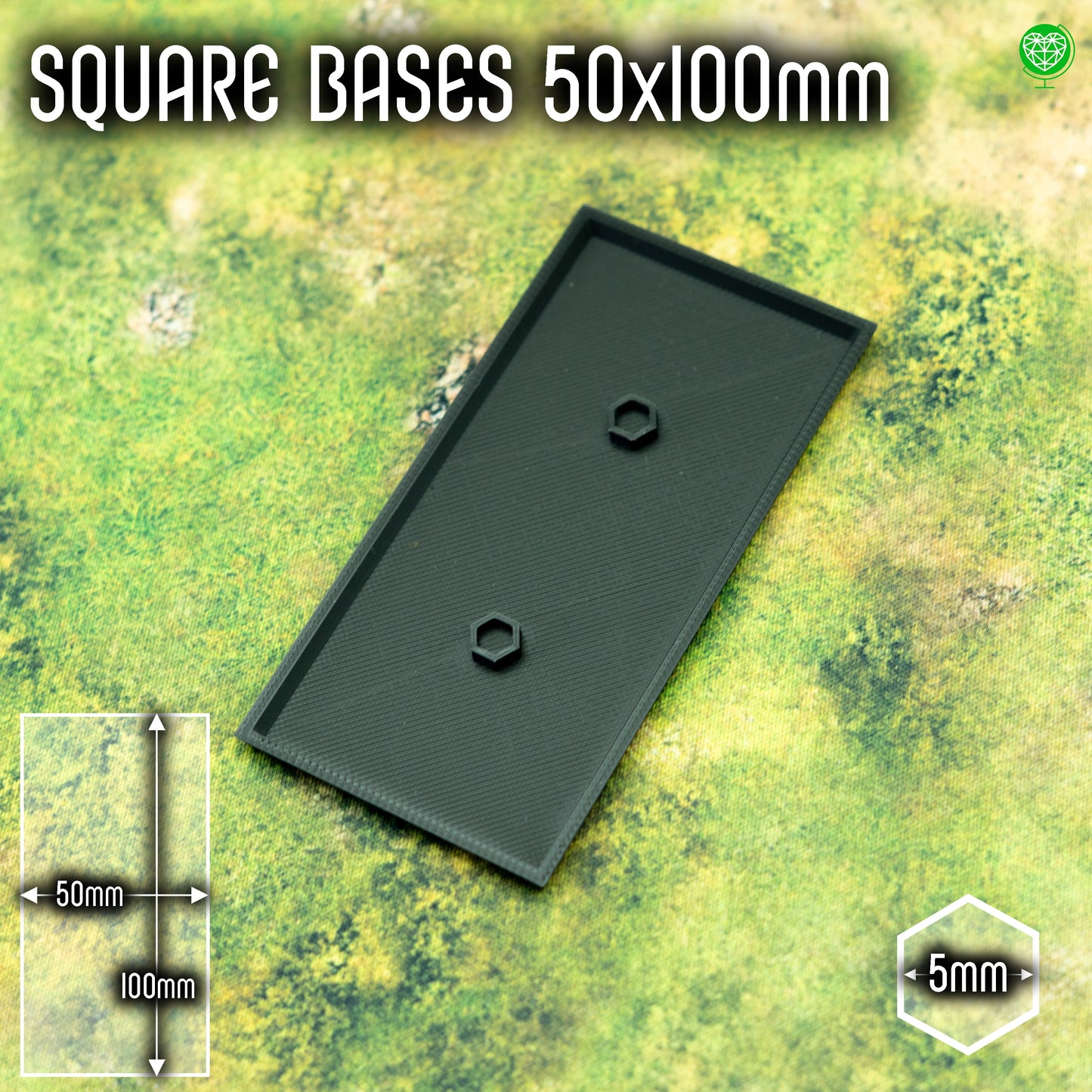 Square Base - 50x100mm - Magnet Ready