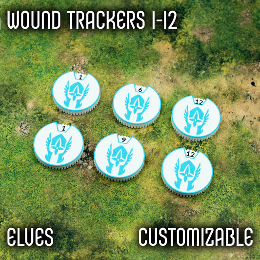 1-12 Wound Trackers - Elves Style